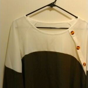 Shein Curve 3/4 Sleeve Shirt